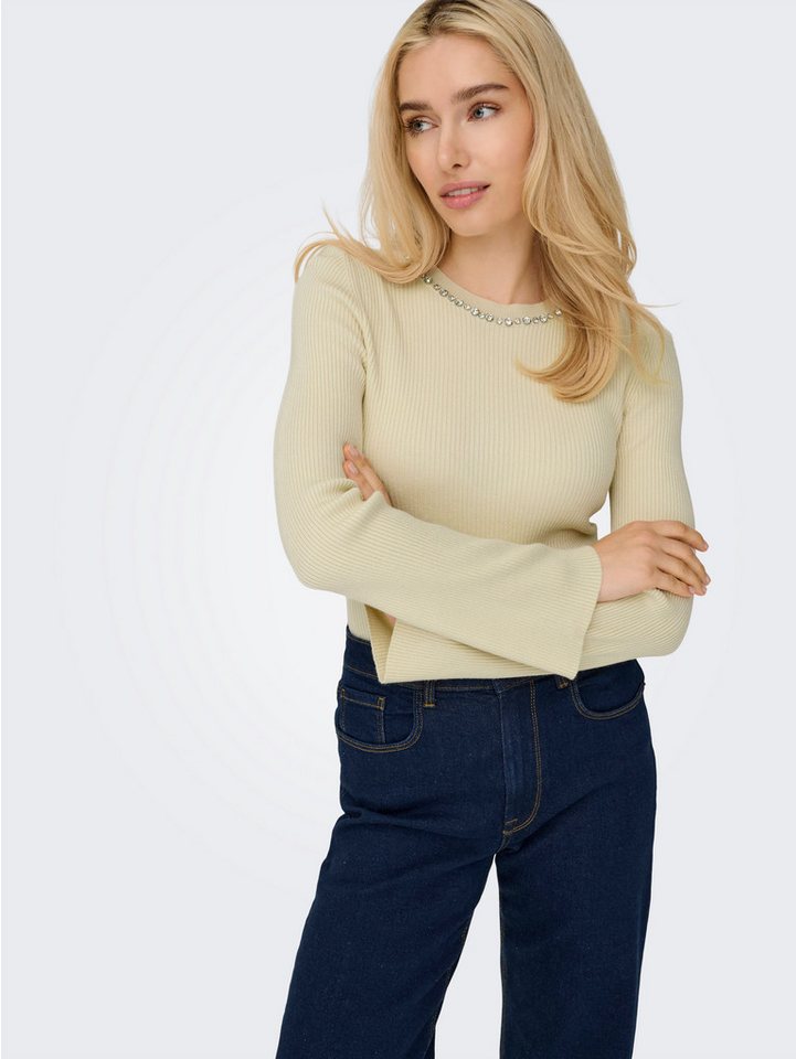 ONLY Rundhalspullover ONLNATASCHA LS BLING O-NECK CC KNT – Bild 2 von 5
