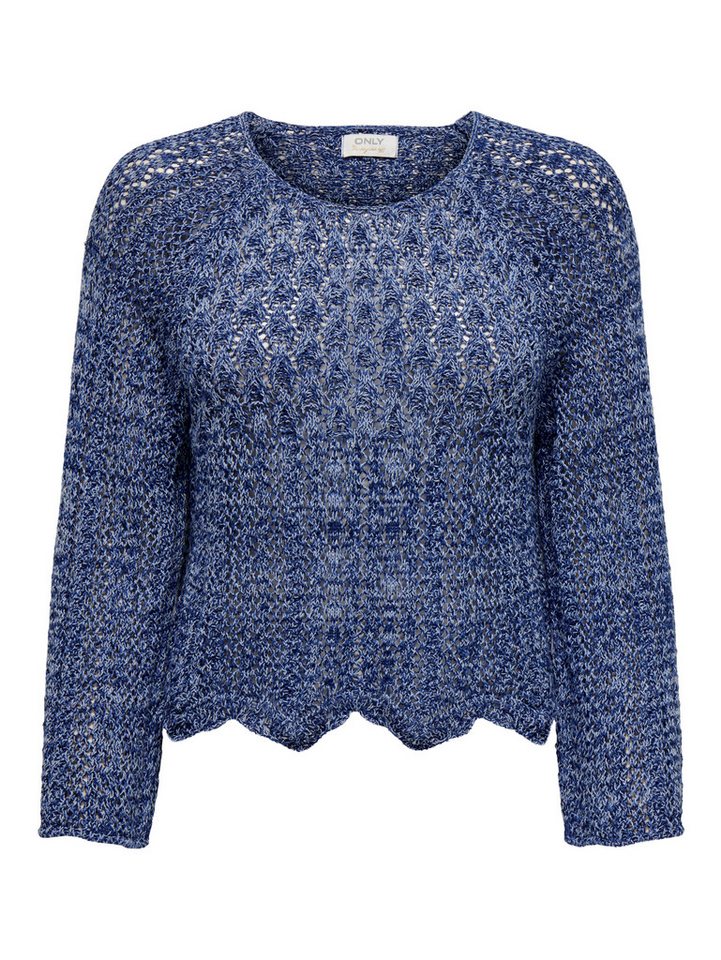 ONLY Rundhalspullover ONLNOLA LIFE 3/4 PULLOVER KNT NOOS Baumwollmischung, regular fit, cropped – Bild 2 von 4