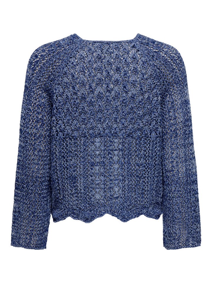ONLY Rundhalspullover ONLNOLA LIFE 3/4 PULLOVER KNT NOOS Baumwollmischung, regular fit, cropped – Bild 3 von 4