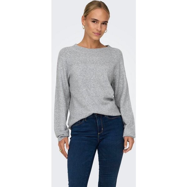 ONLY Rundhalspullover ONLRICA LIFE L/S PULLOVER KNT NOOS Materialmix, regular fit