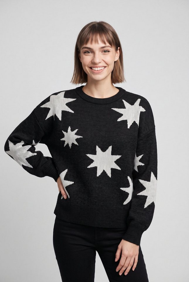 ONLY Rundhalspullover ONLROSIE LS O-NECK GLITTER KNT – Bild 5 von 5