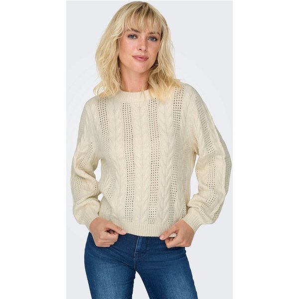 ONLY Rundhalspullover ONLRUBINA LS CABLE O-NECK KNT NOOS