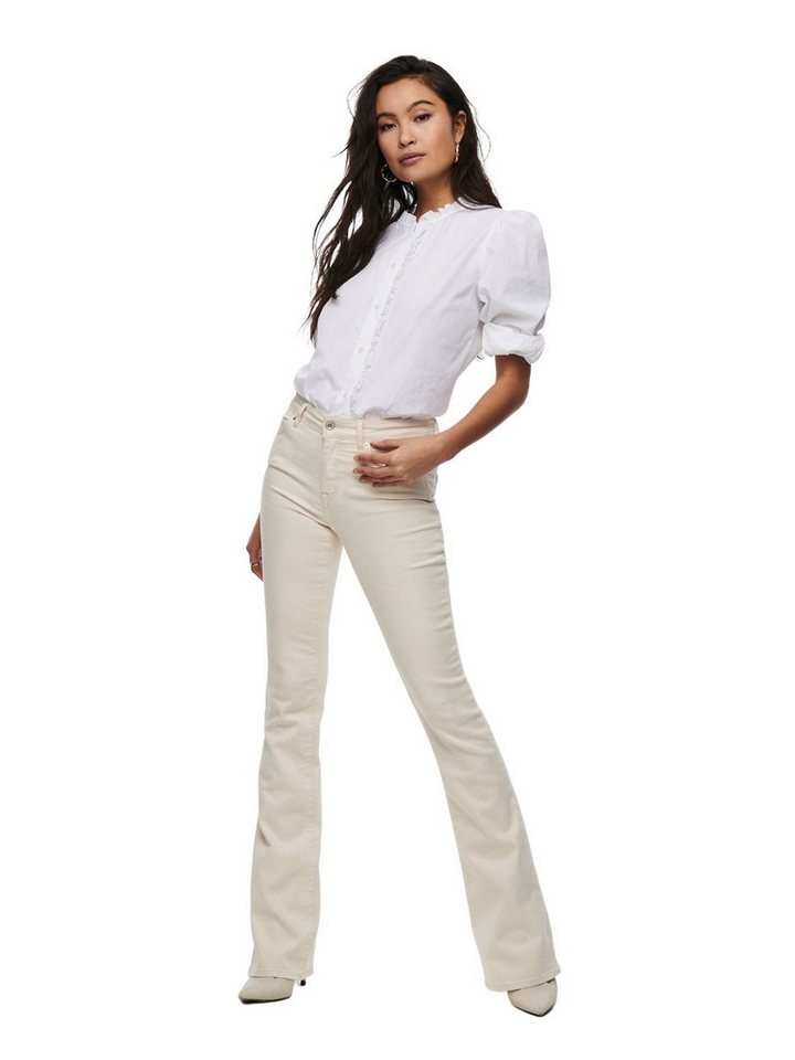 ONLY Schlagjeans ONLBLUSH MID FLARED DNM mit Stretch – Bild 2 von 5