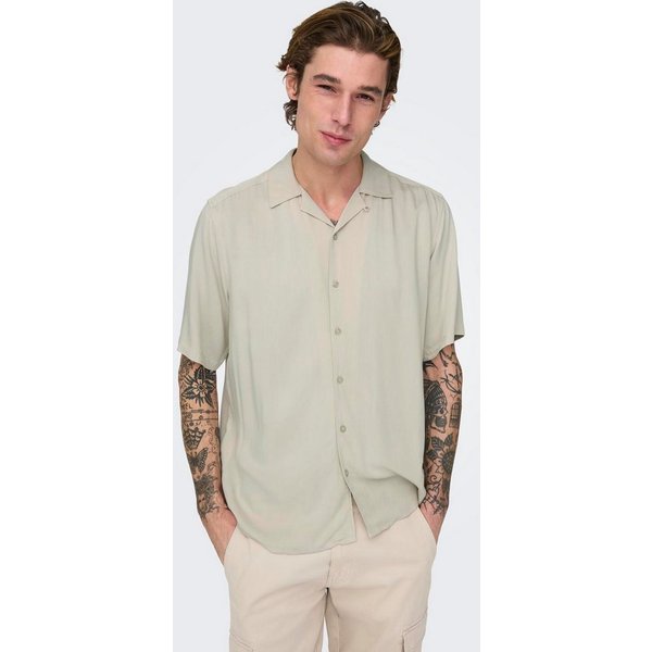 ONLY & SONS Kurzarmhemd ONSDASH LIFE REG VISC RES SS SHIRT
