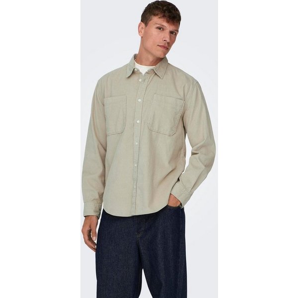 ONLY & SONS Langarmhemd OS ONSALP RLX 2PKT WASHD COR