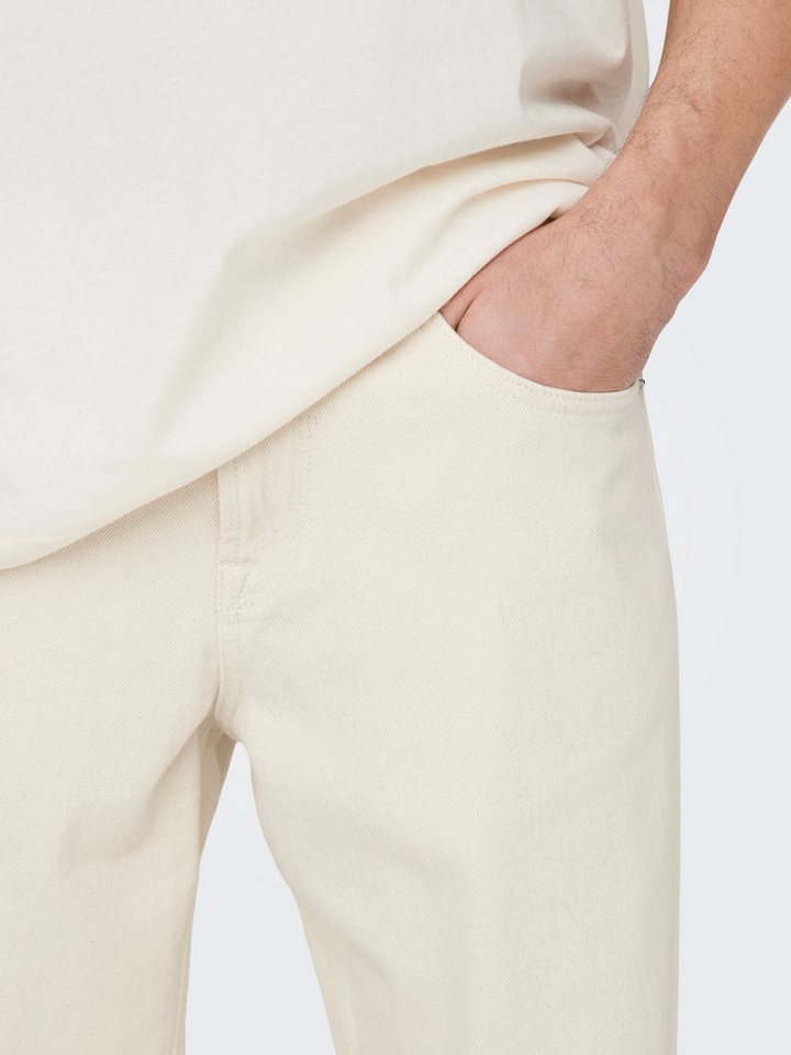 ONLY & SONS Regular-fit-Jeans ONSEDGE STRAIGHT BROMO 0017 DOT DNM NOOS – Bild 2 von 5