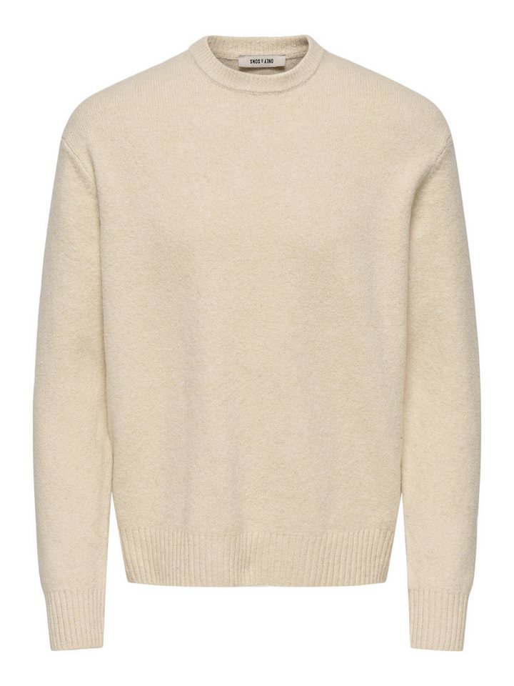 ONLY & SONS Rundhalspullover ONSJAMES RLX CREW KNIT Baumwollmischung, relaxed fit – Bild 5 von 5