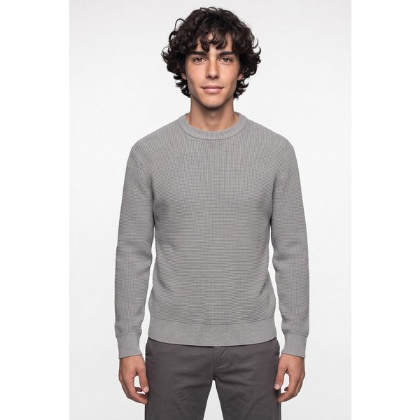 ONLY & SONS Rundhalspullover ONSMARIUS LS WAFFLE CREW REG OTL Baumwollmischung, regular fit