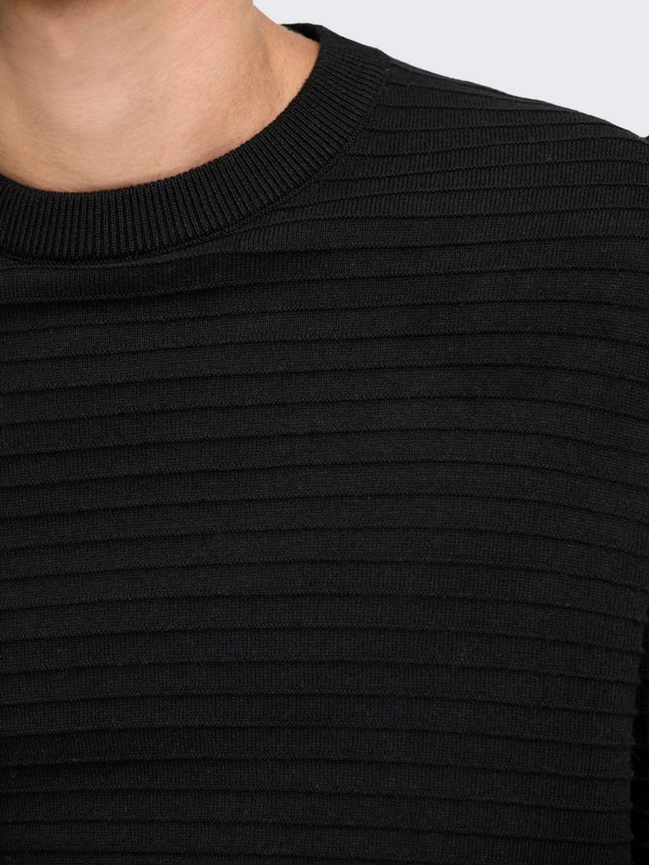 ONLY & SONS Rundhalspullover ONSSTORM LS CREW KNIT OTL Baumwolle, regular fit – Bild 3 von 5