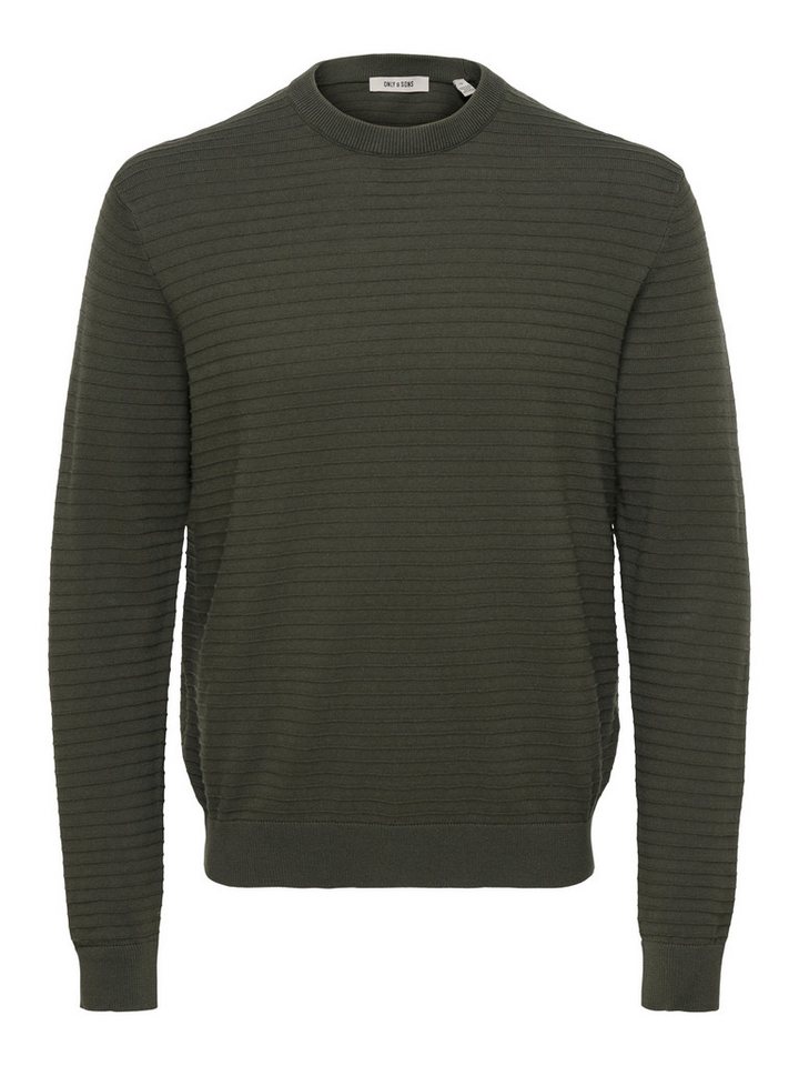 ONLY & SONS Rundhalspullover ONSSTORM LS CREW KNIT OTL Baumwolle, regular fit – Bild 5 von 5