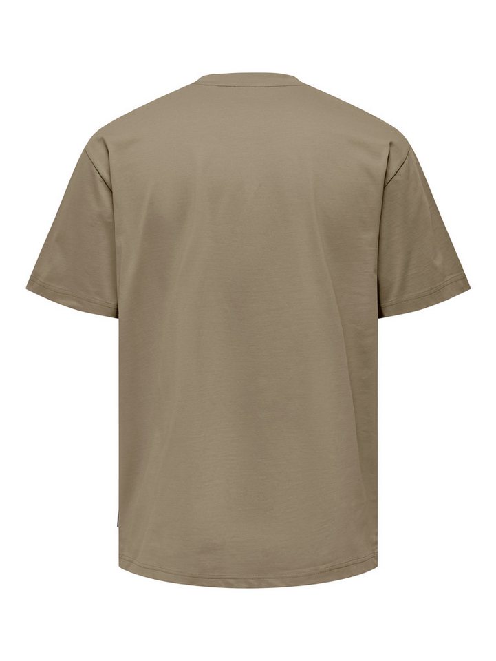 ONLY & SONS Rundhalsshirt ONSFRED RLX SS TEE Baumwolle, relaxed fit – Bild 5 von 5