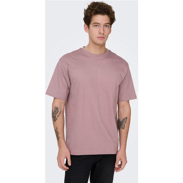 ONLY & SONS Rundhalsshirt ONSFRED RLX SS TEE Baumwolle, relaxed fit