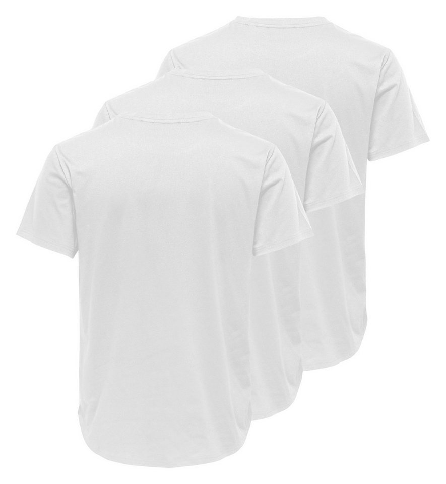 ONLY & SONS Rundhalsshirt ONSJEFF LONGY SS TEE 3-PACK OTL (Packung, 3-tlg) – Bild 4 von 5