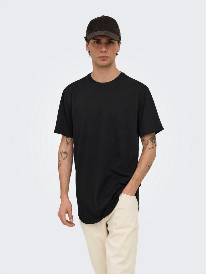 ONLY & SONS Rundhalsshirt ONSJEFF LONGY SS TEE 5-PACK OTL (Packung, 5-tlg) – Bild 3 von 5