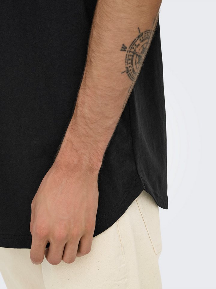 ONLY & SONS Rundhalsshirt ONSJEFF LONGY SS TEE 5-PACK OTL (Packung, 5-tlg) – Bild 5 von 5