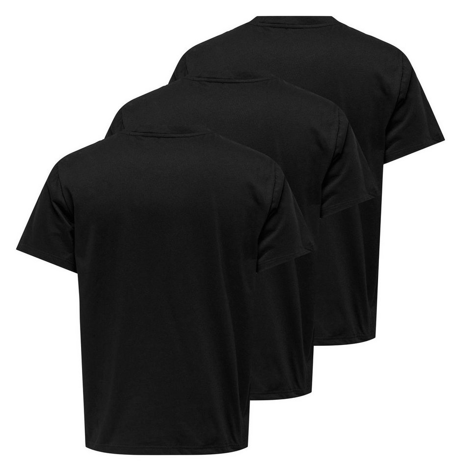 ONLY & SONS Rundhalsshirt ONSJEFF REG SS TEE 3-PACK OTL (Packung, 3-tlg) – Bild 4 von 5