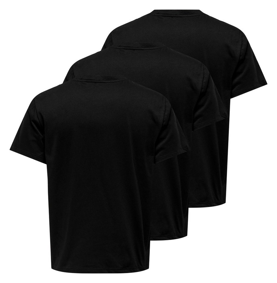 ONLY & SONS Rundhalsshirt ONSJEFF REG SS TEE 3-PACK OTL (Packung, 3-tlg) – Bild 5 von 5