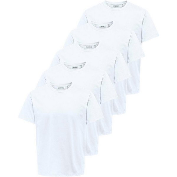 ONLY & SONS Rundhalsshirt ONSJEFF REG SS TEE 5-PACK OTL (Packung, 5-tlg)