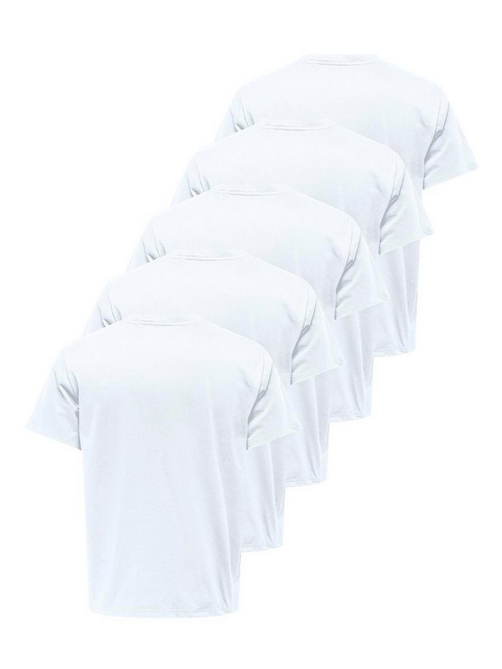 ONLY & SONS Rundhalsshirt ONSJEFF REG SS TEE 5-PACK OTL (Packung, 5-tlg) – Bild 3 von 3
