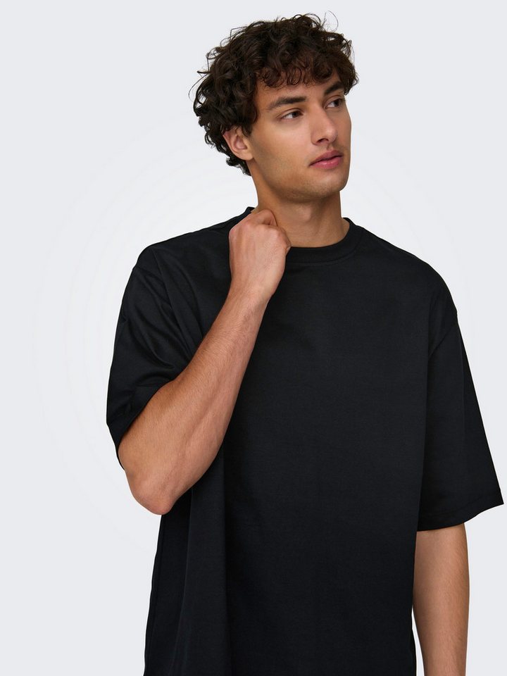 ONLY & SONS Rundhalsshirt ONSMILLENIUM OVZ SS TEE NOOS – Bild 3 von 5