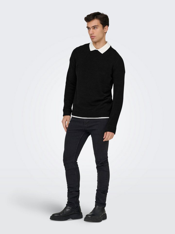 ONLY & SONS Strickpullover ONSETHAN LIFE REG 7 CREW KNIT – Bild 4 von 5