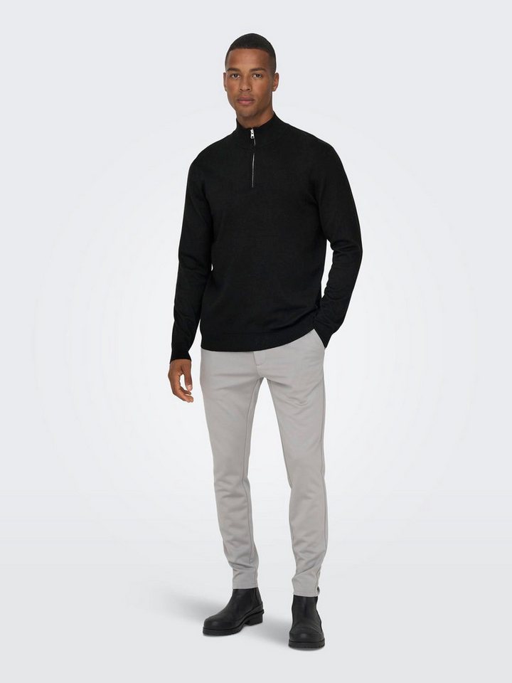 ONLY & SONS Strickpullover ONSWYLER LIFE REG 14 HALF ZIP KNIT NOOS – Bild 4 von 5