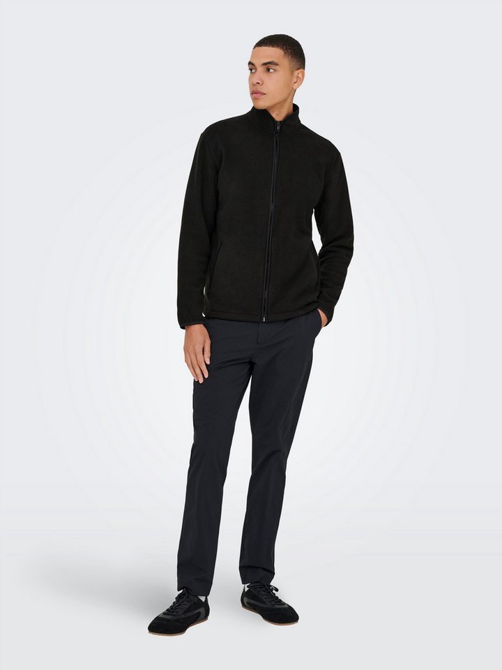 ONLY & SONS Sweatjacke ONSAKEEM FULL ZIP REG SWEAT OTL – Bild 4 von 5