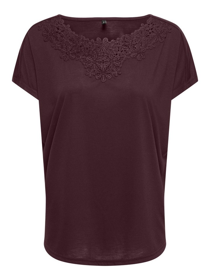 ONLY Spitzenshirt ONLWINNIE S/S TOP CS JRS Polyester, regular fit – Bild 2 von 4