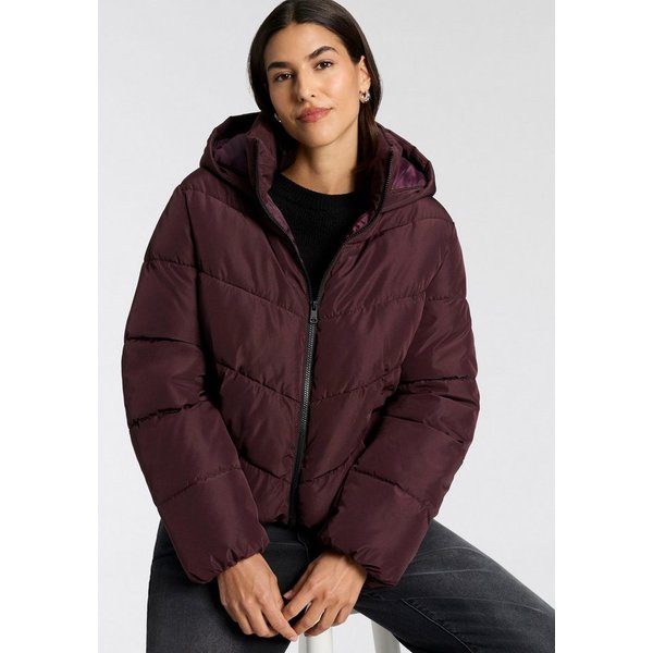 ONLY Steppjacke ONLCLARISA PUFFER HOOD JACKET CS OTW Kunstfaser, Steppware, Kapuze, elastische Bündchen