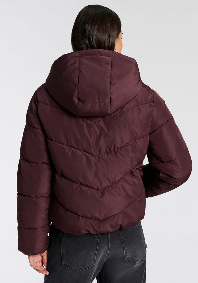 ONLY Steppjacke ONLCLARISA PUFFER HOOD JACKET CS OTW Kunstfaser, Steppware, Kapuze, elastische Bündchen – Bild 2 von 5