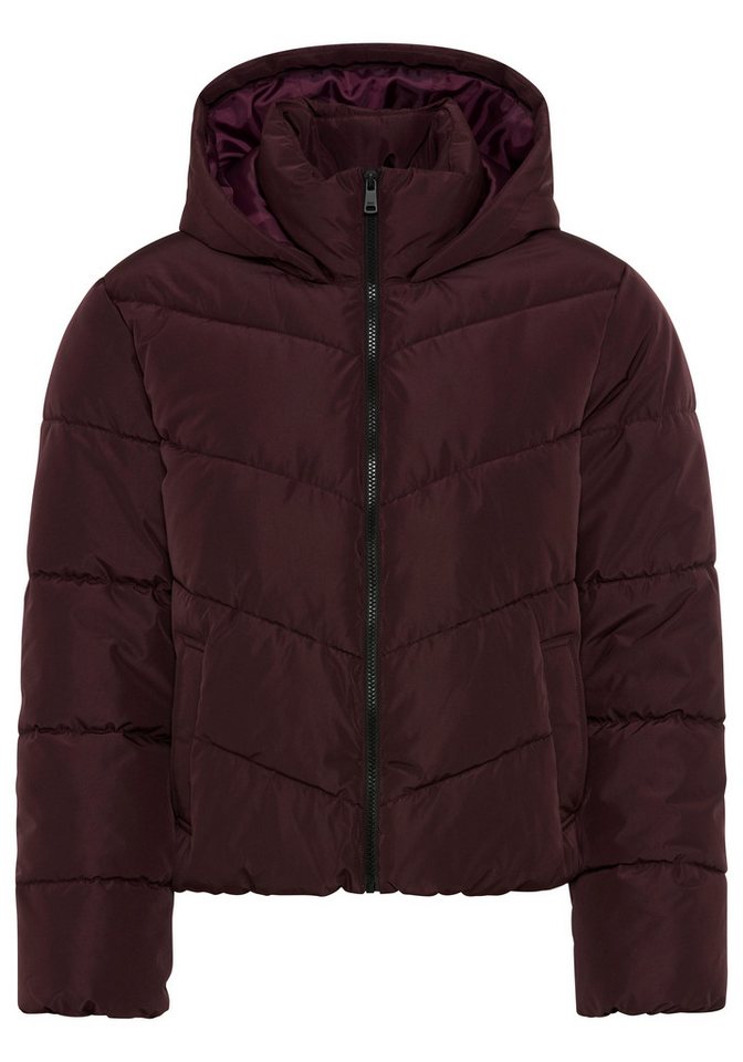 ONLY Steppjacke ONLCLARISA PUFFER HOOD JACKET CS OTW Kunstfaser, Steppware, Kapuze, elastische Bündchen – Bild 4 von 5