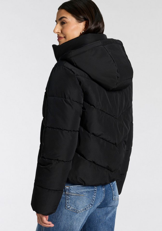 ONLY Steppjacke ONLCLARISA PUFFER HOOD JACKET CS OTW Kunstfaser, Steppware, Kapuze, elastische Bündchen – Bild 2 von 5