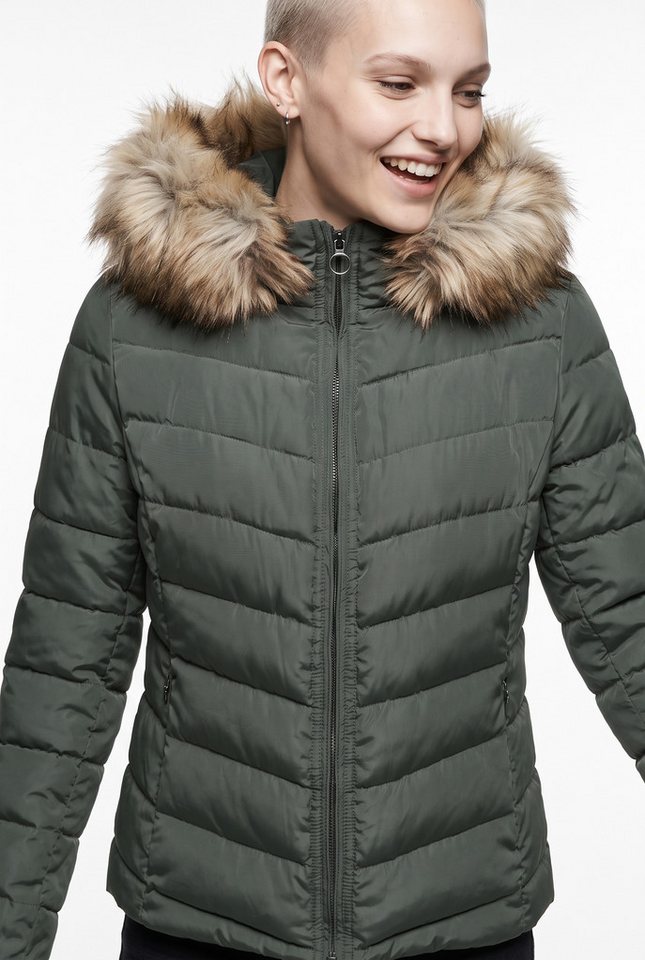 ONLY Steppjacke ONLELLAN QUILTED HOOD JACKET CC OTW Kunstfaser – Bild 3 von 5
