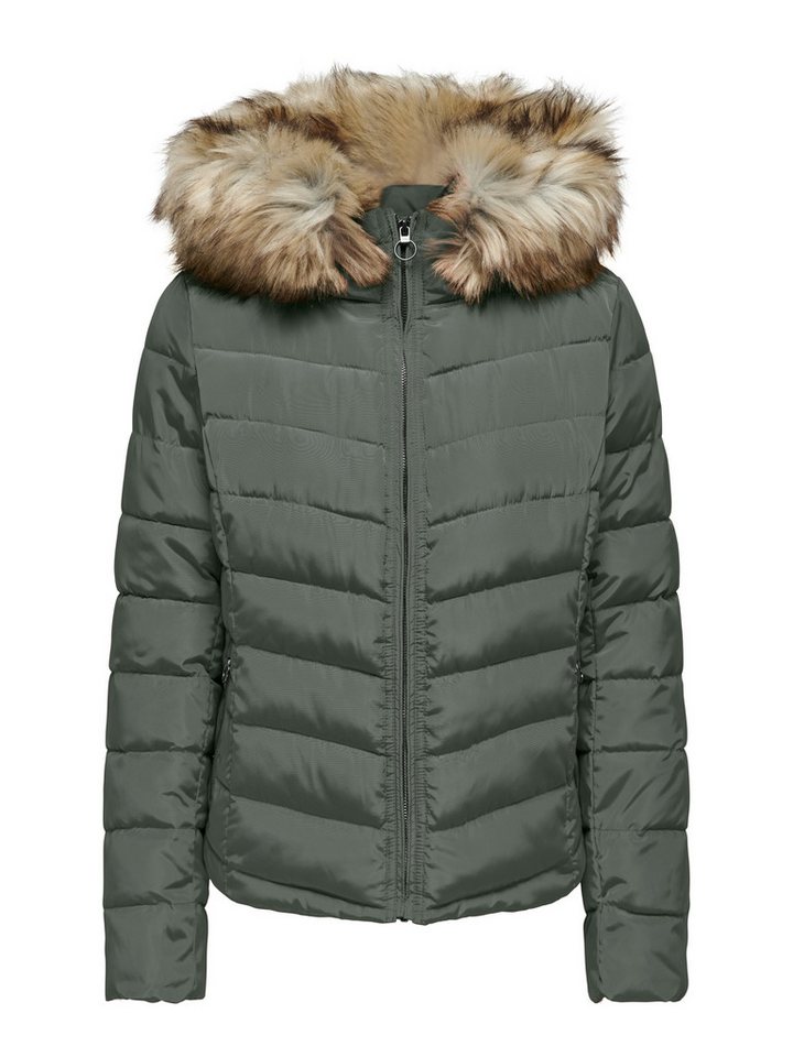 ONLY Steppjacke ONLELLAN QUILTED HOOD JACKET CC OTW Kunstfaser – Bild 4 von 5