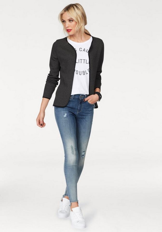 ONLY Strickjacke Diamond (1-tlg) Plain/ohne Details – Bild 3 von 5
