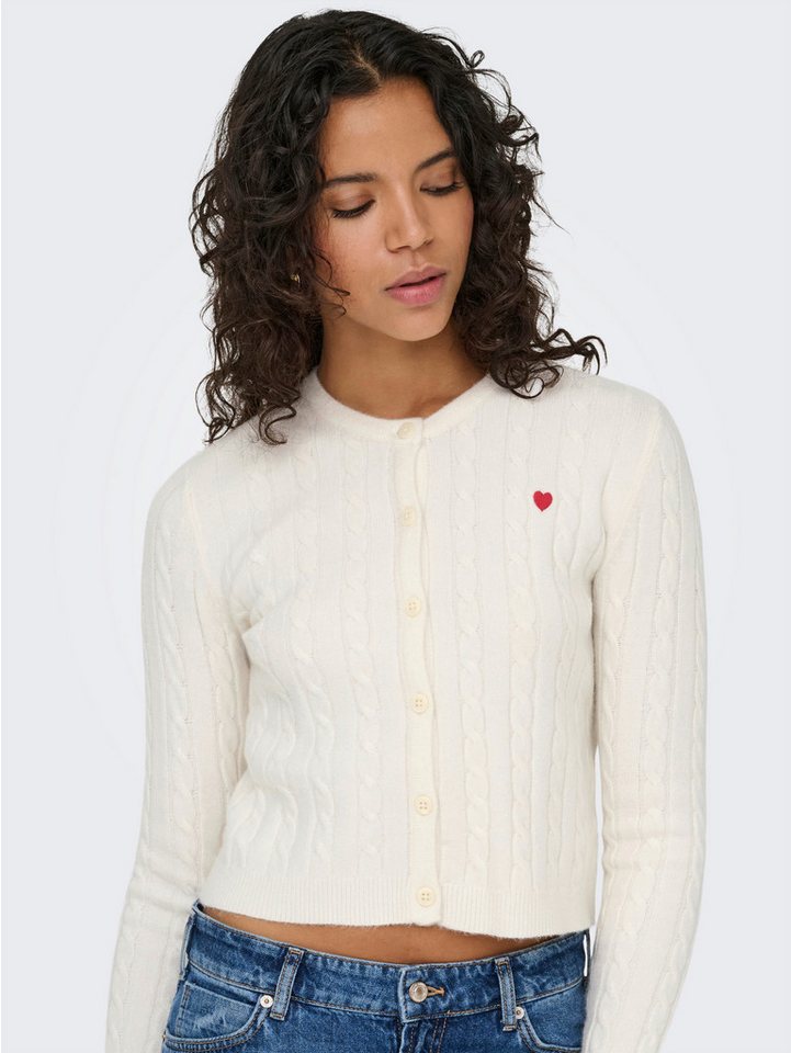 ONLY Strickjacke ONLKATIA LS CABLE BUTTON CARDIGAN CC KNT – Bild 3 von 5