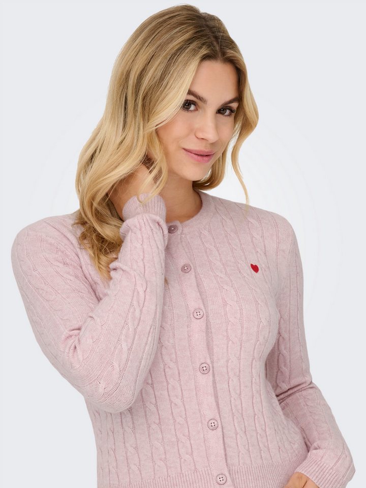 ONLY Strickjacke ONLKATIA LS CABLE BUTTON CARDIGAN CC KNT – Bild 3 von 5