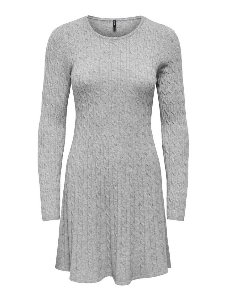 ONLY Strickkleid ONLIBI LS O-NECK CABLE DRESS CC KNT Viskosemischung, regular fit – Bild 4 von 5