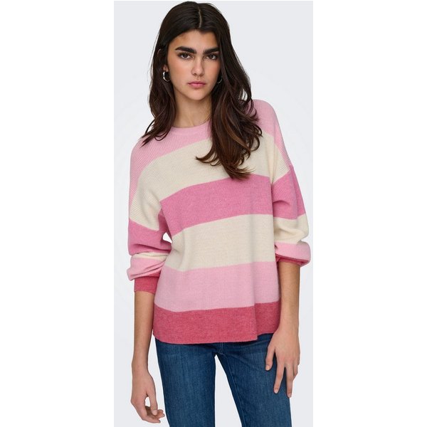 ONLY Strickpullover ONLATIA L/S STRIPE PULLOVER KNT NOOS Viskosemischung, regular fit