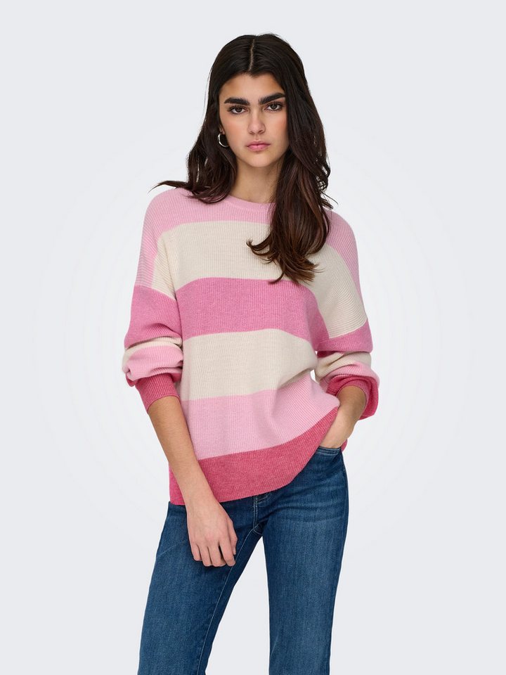 ONLY Strickpullover ONLATIA L/S STRIPE PULLOVER KNT NOOS Viskosemischung, regular fit – Bild 2 von 5
