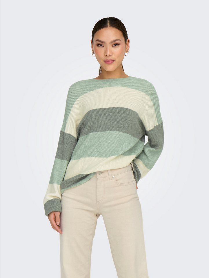 ONLY Strickpullover ONLATIA L/S STRIPE PULLOVER KNT NOOS Viskosemischung, regular fit – Bild 2 von 5