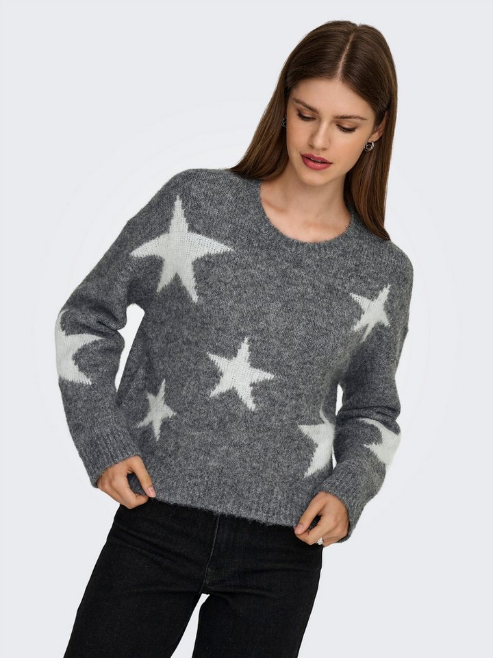 ONLY Strickpullover ONLAZU LS STAR O-NECK KNT – Bild 2 von 5
