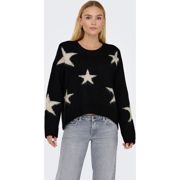 ONLY Strickpullover ONLAZU LS STAR O-NECK KNT