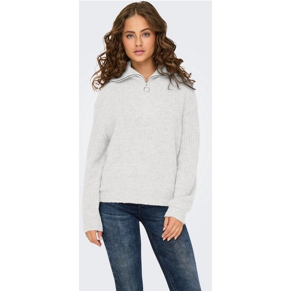 ONLY Strickpullover ONLBAKER L/S ZIP PULLOVER KNT NOOS