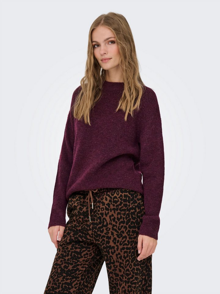 ONLY Strickpullover ONLCAMILLA O-NECK L/S PULLOVER KNT Materialmix, regular fit – Bild 2 von 5
