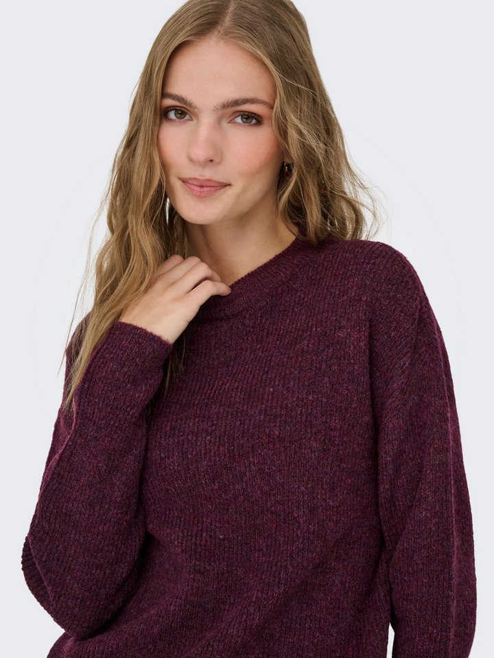 ONLY Strickpullover ONLCAMILLA O-NECK L/S PULLOVER KNT Materialmix, regular fit – Bild 3 von 5