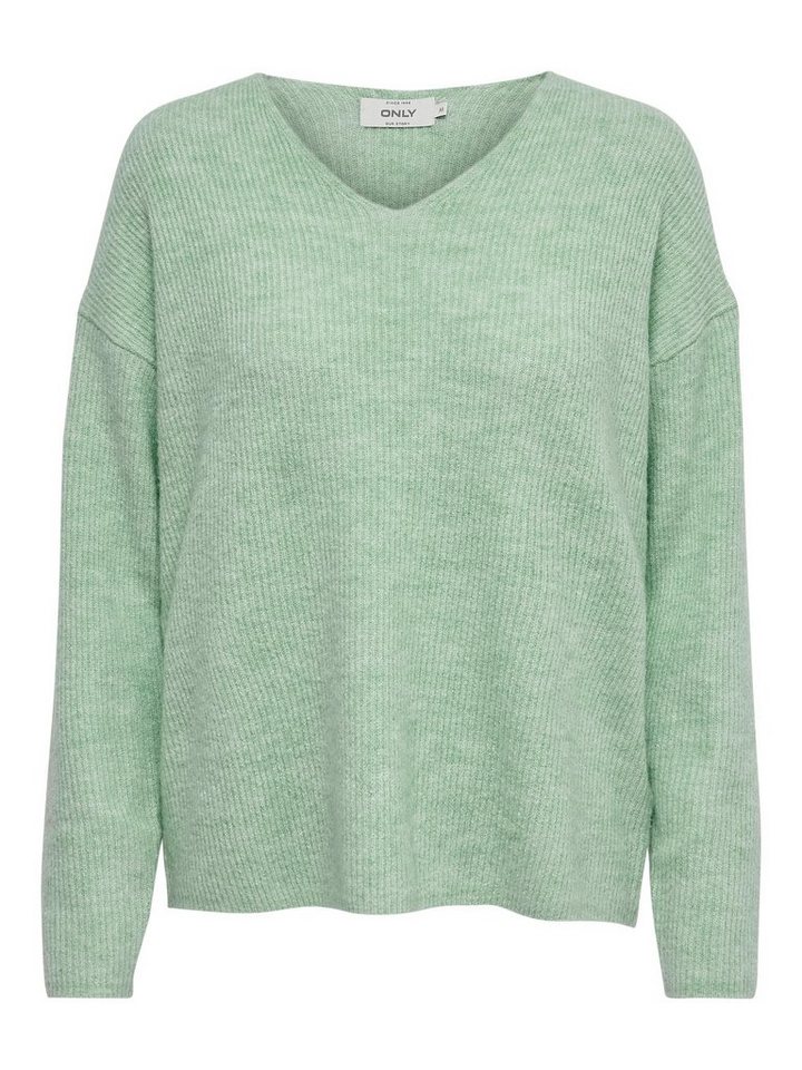 ONLY Strickpullover ONLCAMILLA V-NECK L/S PULLOVER KNT NOOS Materialmix, regular fit – Bild 4 von 5