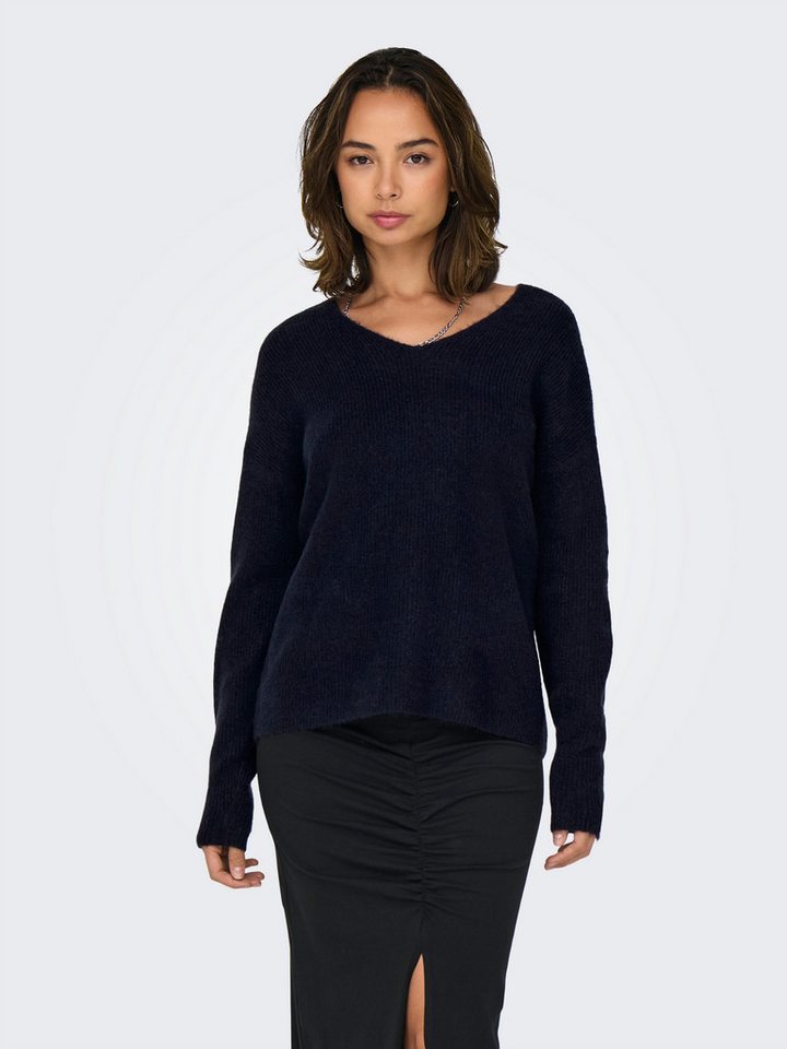 ONLY Strickpullover ONLCAMILLA V-NECK L/S PULLOVER KNT NOOS Materialmix, regular fit – Bild 2 von 5
