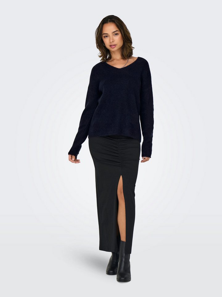 ONLY Strickpullover ONLCAMILLA V-NECK L/S PULLOVER KNT NOOS Materialmix, regular fit – Bild 4 von 5