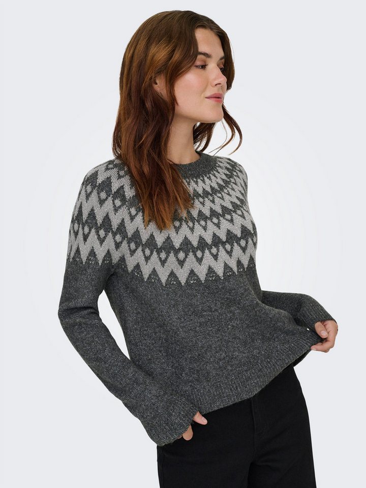 ONLY Strickpullover ONLFRY LS JQ GLITTER O-NECK CC KNT – Bild 2 von 5